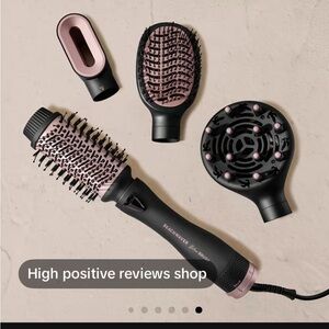 Beachwaver Blow Brush set midnight rose